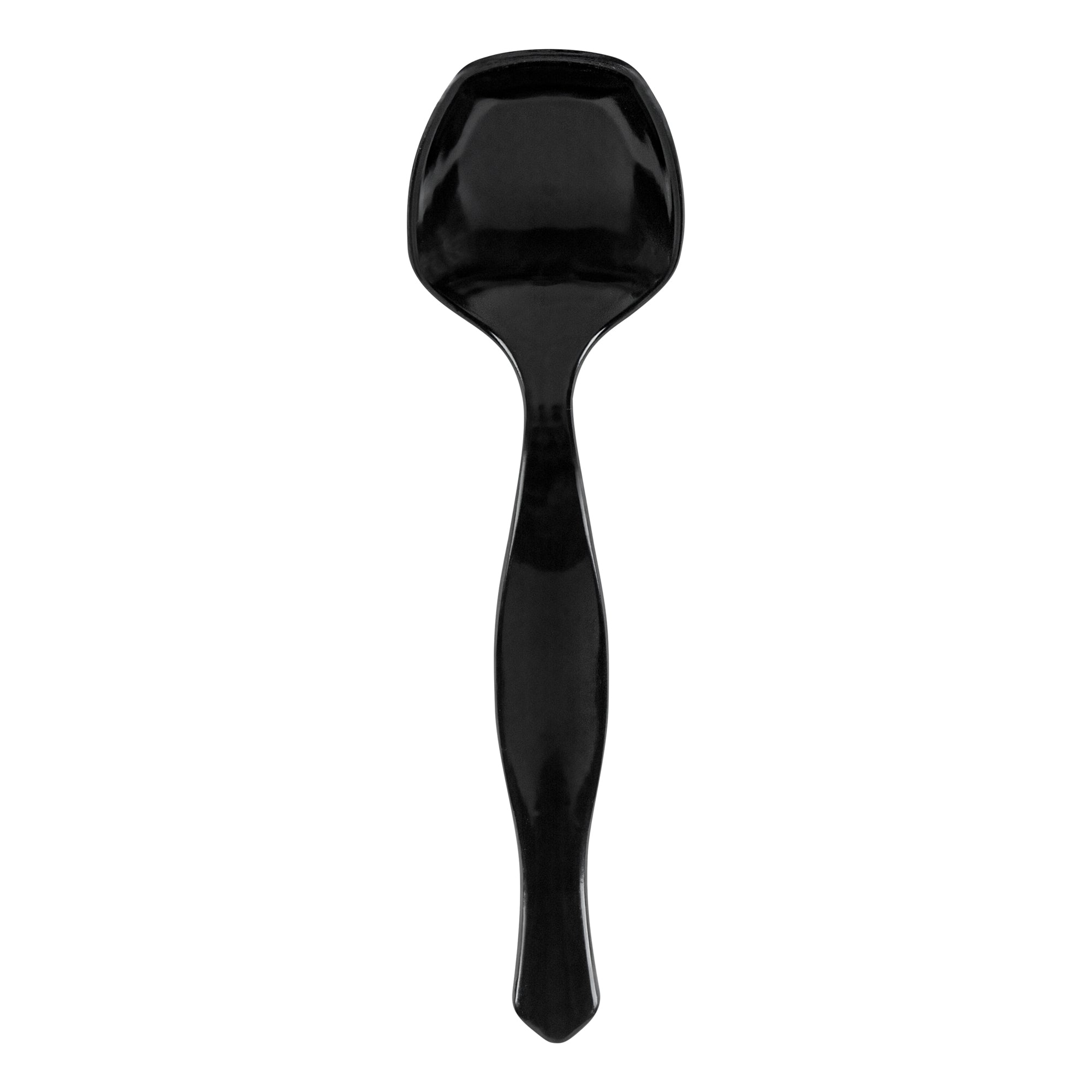 restaurantware Cater Tek Black Plastic Serving Spoon - 8 1/2" - 100 count box