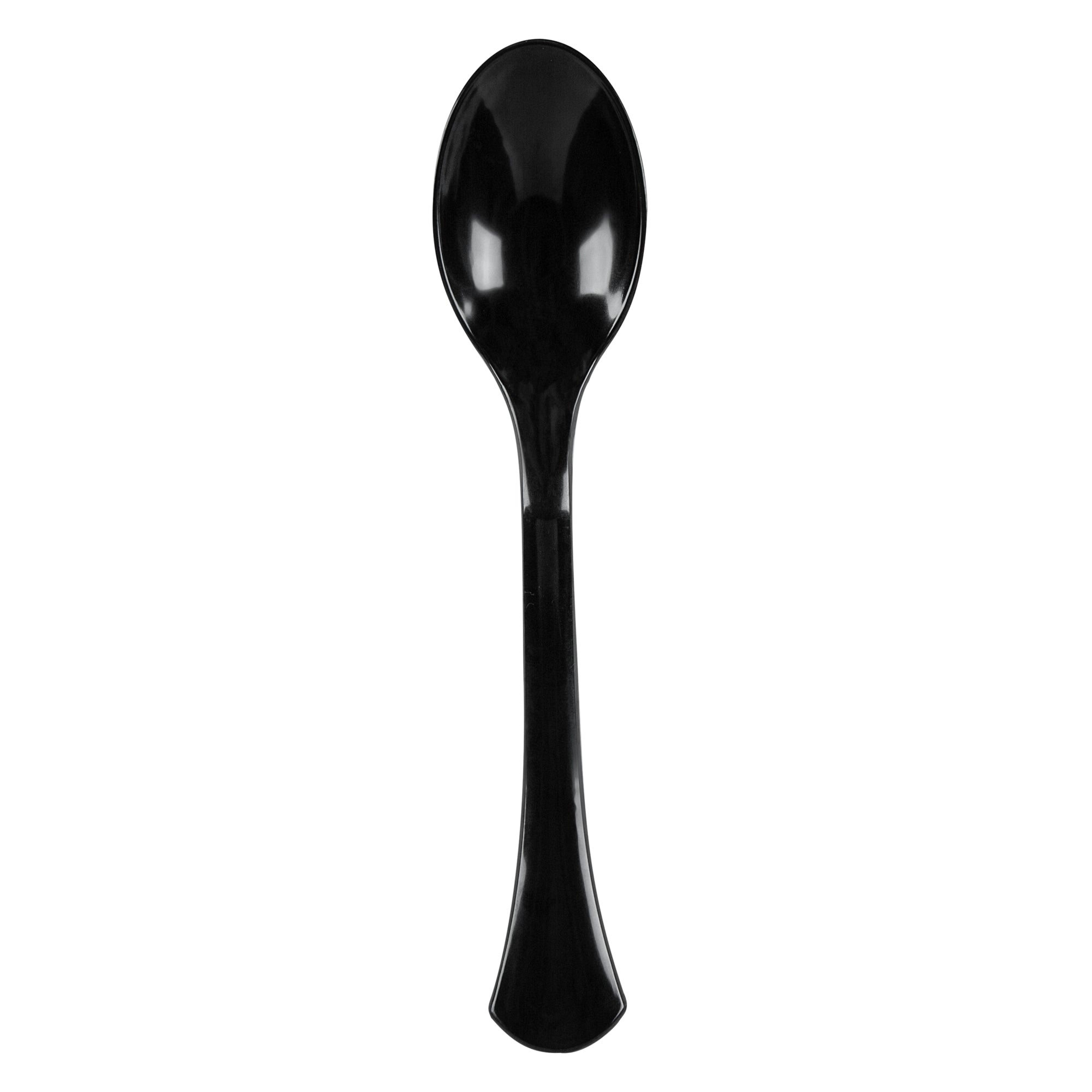 restaurantware Cater Tek Black Plastic Serving Spoon - 9 3/4" - 100 count box