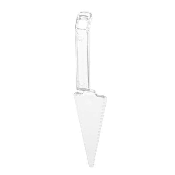 Restaurantware Cater Tek Clear Plastic Cake Server - Recyclable - 10" X 2" X 1" - 100 Count Box