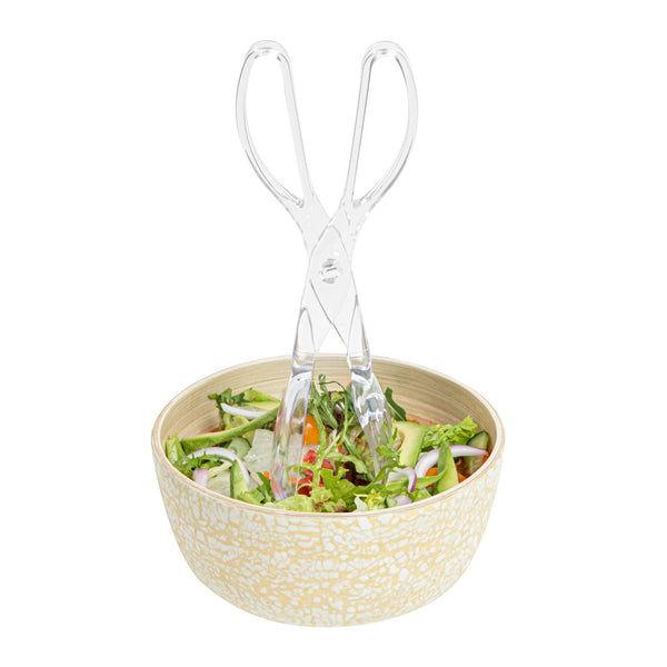 Restaurantware Cater Tek Clear Plastic Salad Tongs - Recyclable - 11 1/2" X 2 3/4" X 2 3/4" - 100 Count Box