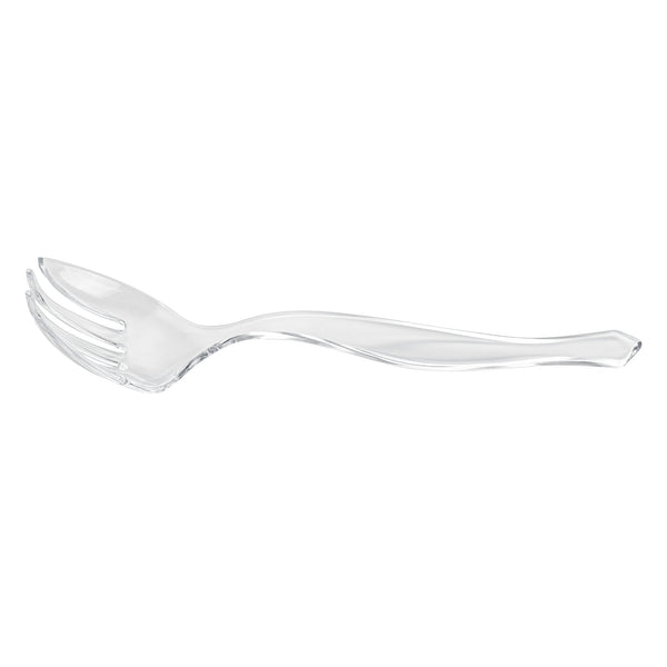 Restaurantware Cater Tek Clear Plastic Serving Fork - 8 1/2" - 100 Count Box