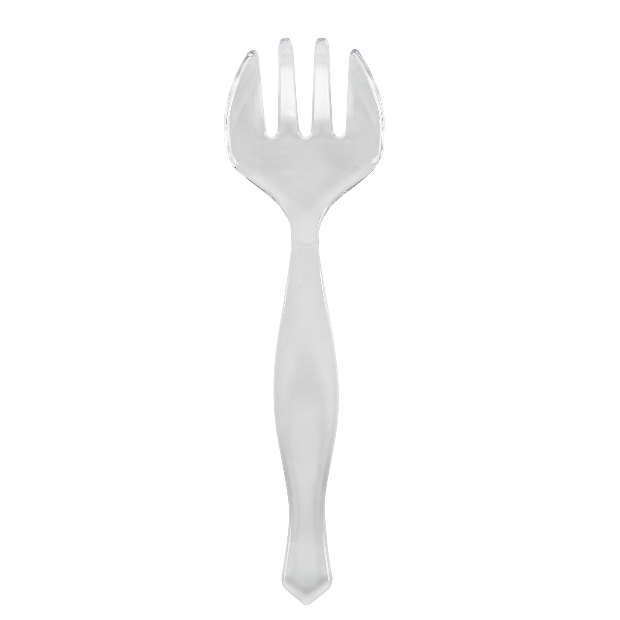 restaurantware Cater Tek Clear Plastic Serving Fork - 8 1/2" - 100 count box