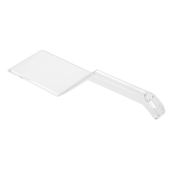 Restaurantware Cater Tek Clear Plastic Serving Spatula - Recyclable - 10" - 100 Count Box