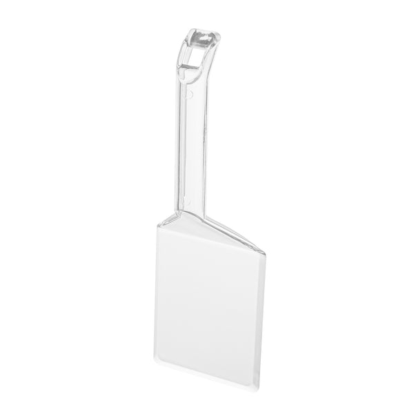 Restaurantware Cater Tek Clear Plastic Serving Spatula - Recyclable - 10" - 100 Count Box