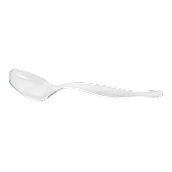 Restaurantware Cater Tek Clear Plastic Serving Spoon - 8 1/2" - 100 Count Box