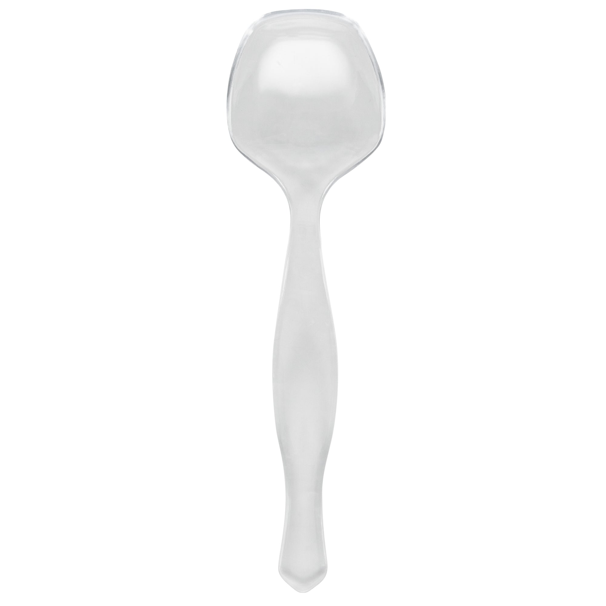 restaurantware Cater Tek Clear Plastic Serving Spoon - 8 1/2" - 100 count box
