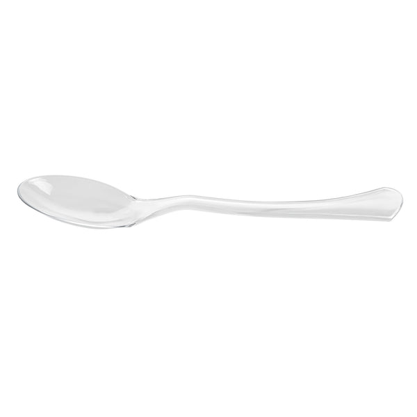 Restaurantware Cater Tek Clear Plastic Serving Spoon - 9 3/4" - 100 Count Box