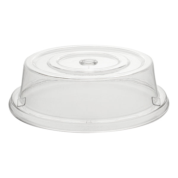 Restaurantware Cater Tek Clear Polycarbonate Plate Cover - 10 1/4" - 10 Count Box