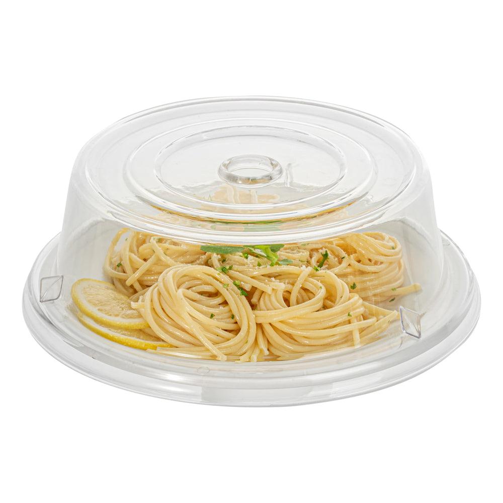 restaurantware Cater Tek Clear Polycarbonate Plate Cover - 8 1/2" - 10 count box