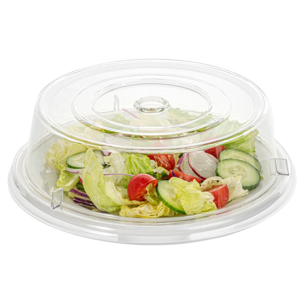 restaurantware Cater Tek Clear Polycarbonate Plate Cover - 9 1/2" - 10 count box