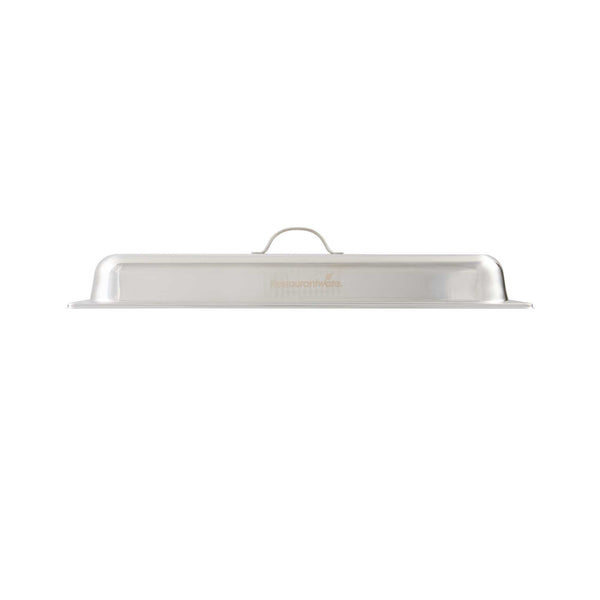 Restaurantware Cater Tek Full Size Stainless Steel Chafer Cover - With Handle - 1 Count Box