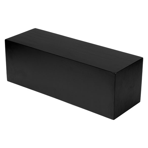 Restaurantware Cater Tek Rectangle Black Bamboo Medium Riser - 20 1/2" X 7" X 7" - 1 Count Box