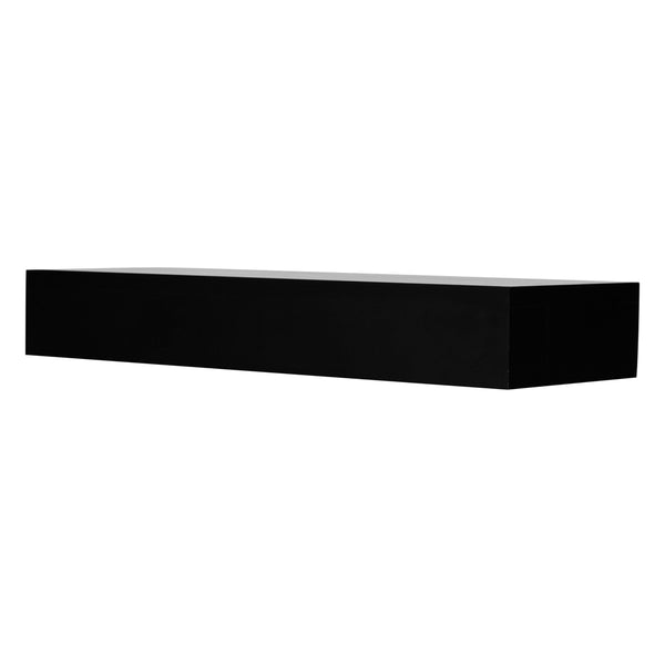 Restaurantware Cater Tek Rectangle Black Bamboo Short Riser - 20 1/2" X 7" X 3 1/4" - 1 Count Box