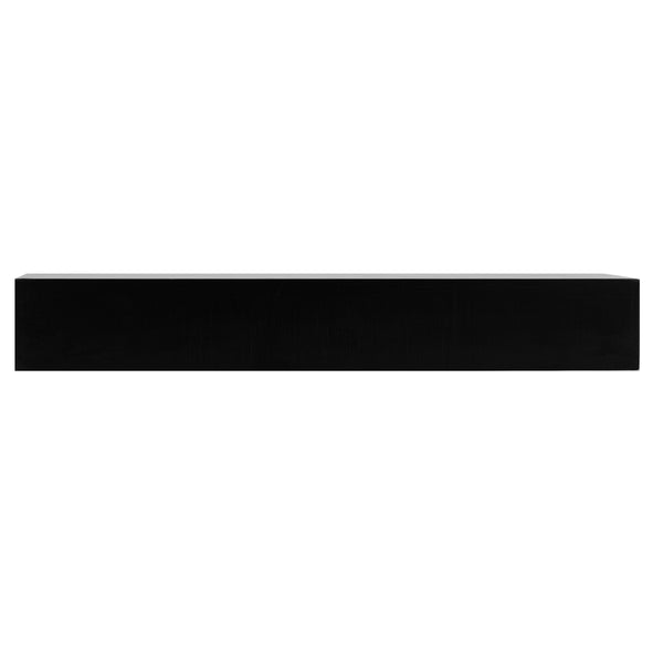 Restaurantware Cater Tek Rectangle Black Bamboo Short Riser - 20 1/2" X 7" X 3 1/4" - 1 Count Box