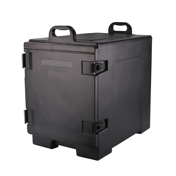 Restaurantware Cater Tek Rectangle Black Food Pan Carrier - Insulated Front Loading - 16 3/4" X 24" X 25" - 1 Count Box