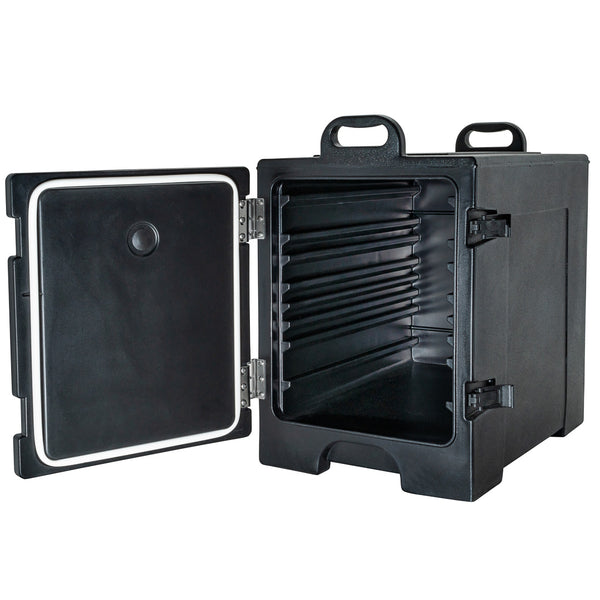 Restaurantware Cater Tek Rectangle Black Food Pan Carrier - Insulated Front Loading - 16 3/4" X 24" X 25" - 1 Count Box