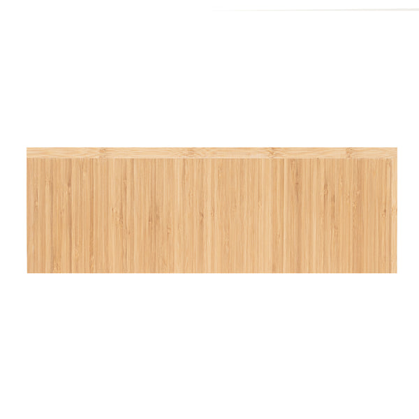 Restaurantware Cater Tek Rectangle Natural Bamboo Medium Riser - 20 1/2" X 7" X 7" - 1 Count Box