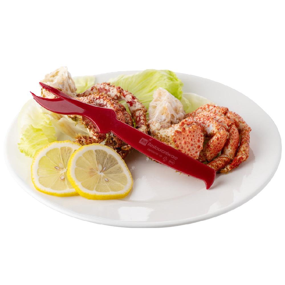 restaurantware Cater Tek Red Plastic Seafood Sheller - 7 1/2" - 100 count box