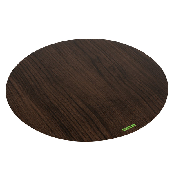Restaurantware Cater Tek Round Dark Cheese / Charcuterie Board - Faux Wood - 13 3/4" X 13 3/4" - 100 Count Box