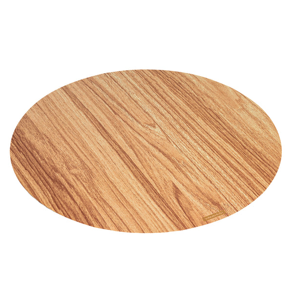 Restaurantware Cater Tek Round Natural Cardboard Cheese / Charcuterie Board - Faux Wood - 13 3/4" X 13 3/4" - 100 Count Box