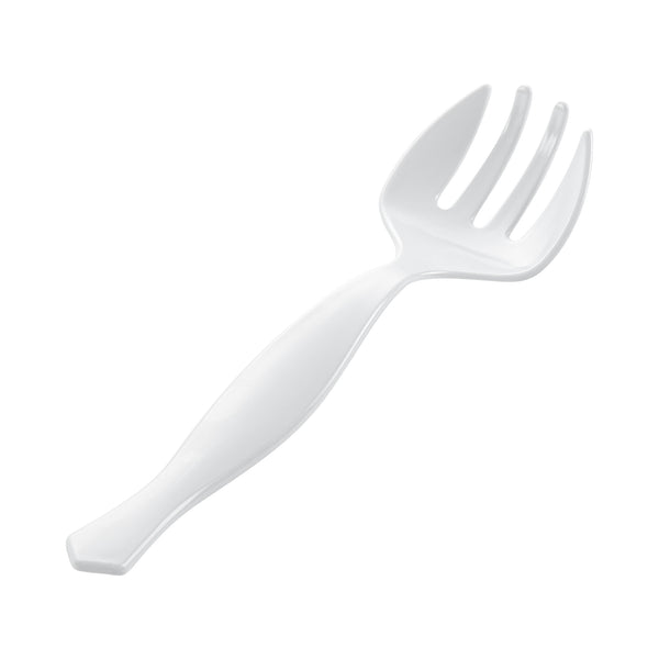 Restaurantware Cater Tek White Plastic Serving Fork - 8 1/2" - 100 Count Box