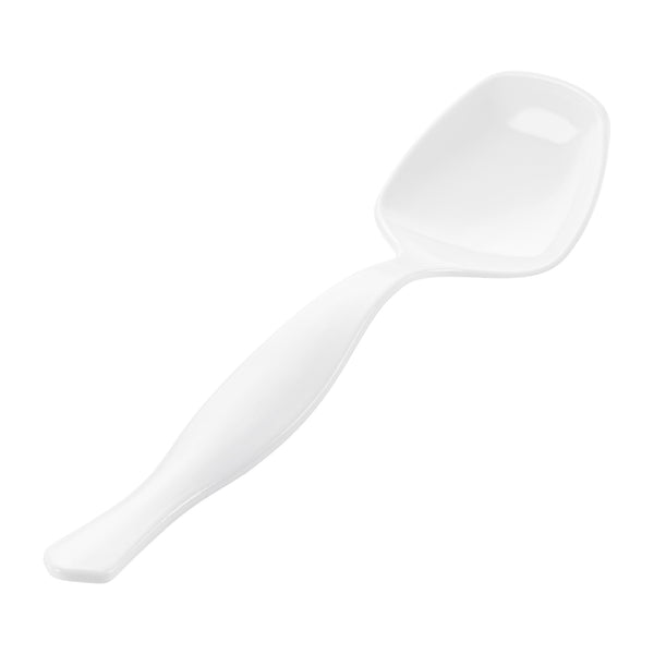 Restaurantware Cater Tek White Plastic Serving Spoon - 8 1/2" - 100 Count Box