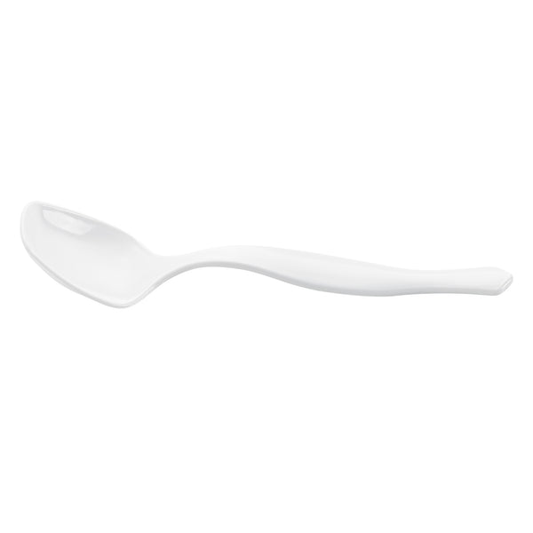 Restaurantware Cater Tek White Plastic Serving Spoon - 8 1/2" - 100 Count Box
