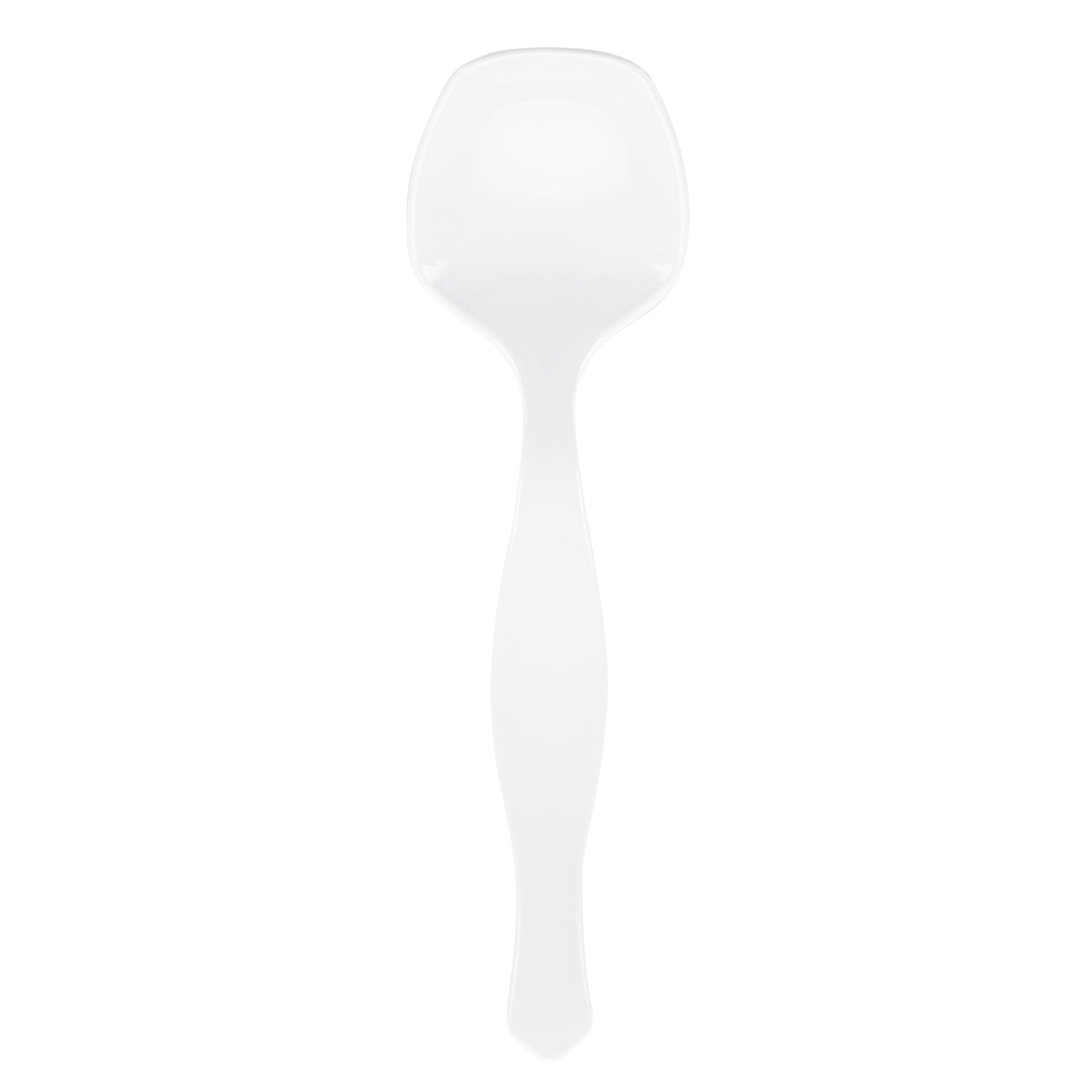 restaurantware Cater Tek White Plastic Serving Spoon - 8 1/2" - 100 count box