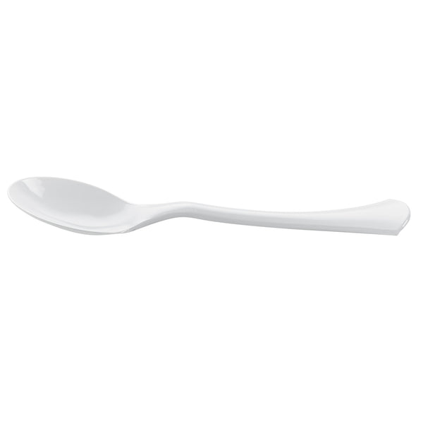 Restaurantware Cater Tek White Plastic Serving Spoon - 9 3/4" - 100 Count Box