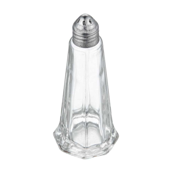 Restaurantware Chef 101 1 Oz Glass Salt And Pepper Shaker Set - Tower Style - 1 3/4" X 1 3/4" X 4 1/4" - 10 Count Box