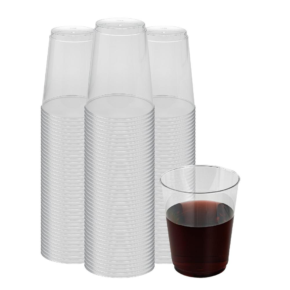 restaurantware Chef 101 10 oz Clear Plastic Tumbler - 3" x 3" x 3 3/4" - 500 count box