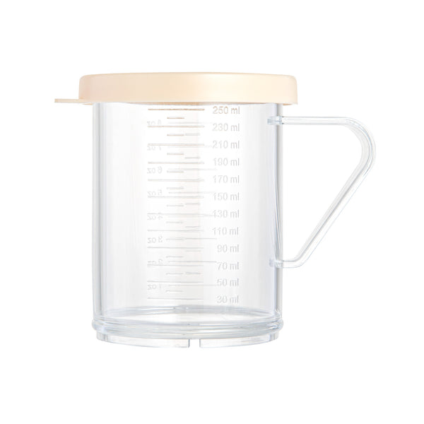 Restaurantware Chef 101 10 Oz Clear Polycarbonate Dredge Spice Shaker - With Beige Fine Lid - 4 3/4" X 3 1/4" X 4" - 1 Count Box