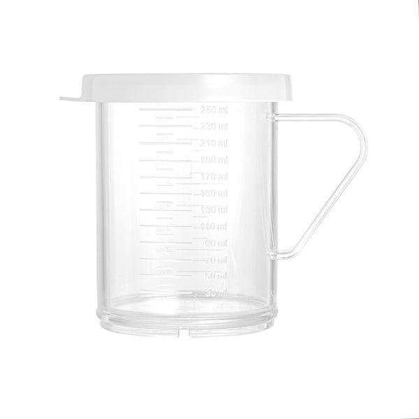 Restaurantware Chef 101 10 Oz Clear Polycarbonate Dredge Spice Shaker - With White Solid Lid - 4 3/4" X 3 1/4" X 4" - 1 Count Box