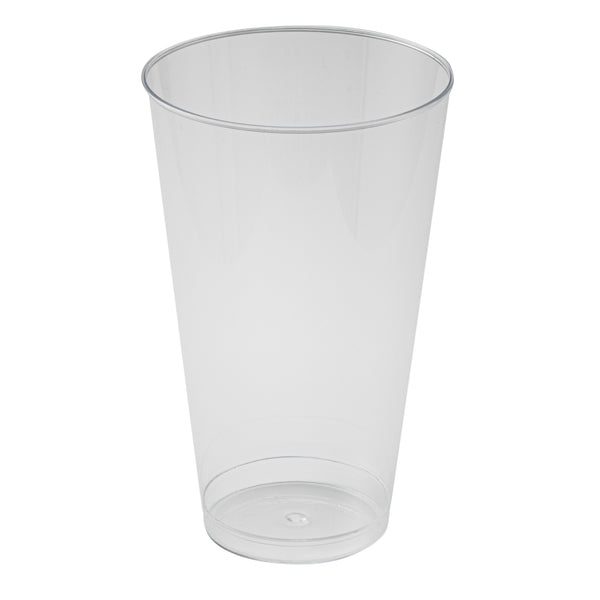 Restaurantware Chef 101 16 Oz Clear Plastic Tumbler - 3 1/4" X 3 1/4" X 5 1/4" - 500 Count Box