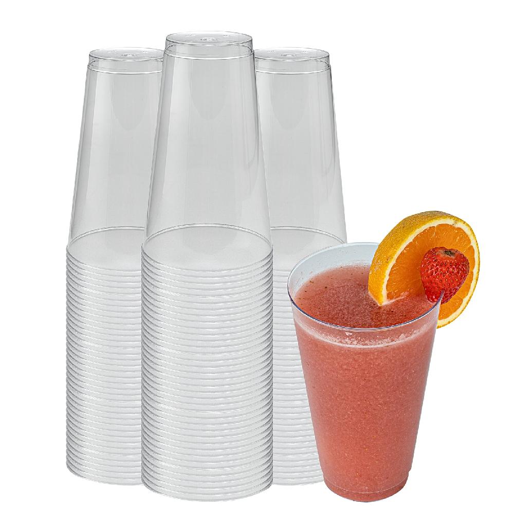 restaurantware Chef 101 16 oz Clear Plastic Tumbler - 3 1/4" x 3 1/4" x 5 1/4" - 500 count box