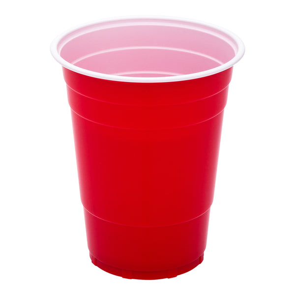 Restaurantware Chef 101 16 Oz Red Plastic Party Cup - 3 3/4" X 3 3/4" X 4 3/4" - 500 Count Box