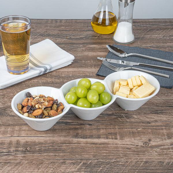 Restaurantware Chef 101 18 Oz Round White Porcelain Modern Bowl Set - 13 1/2" X 5" X 2 1/4" - 1 Count Box