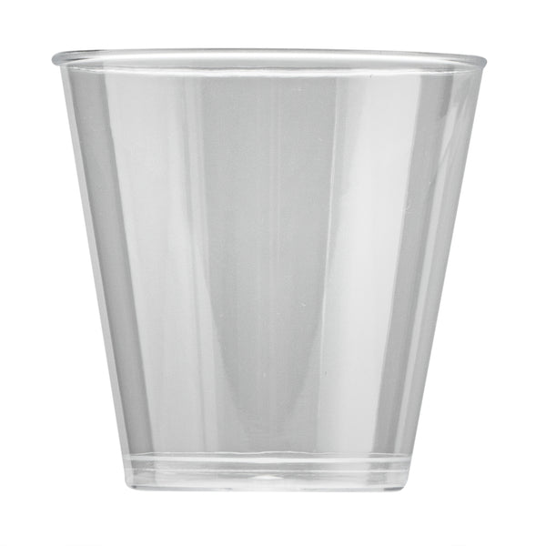 Restaurantware Chef 101 2 Oz Clear Plastic Whiskey Glass - 2" X 2" X 2" - 500 Count Box