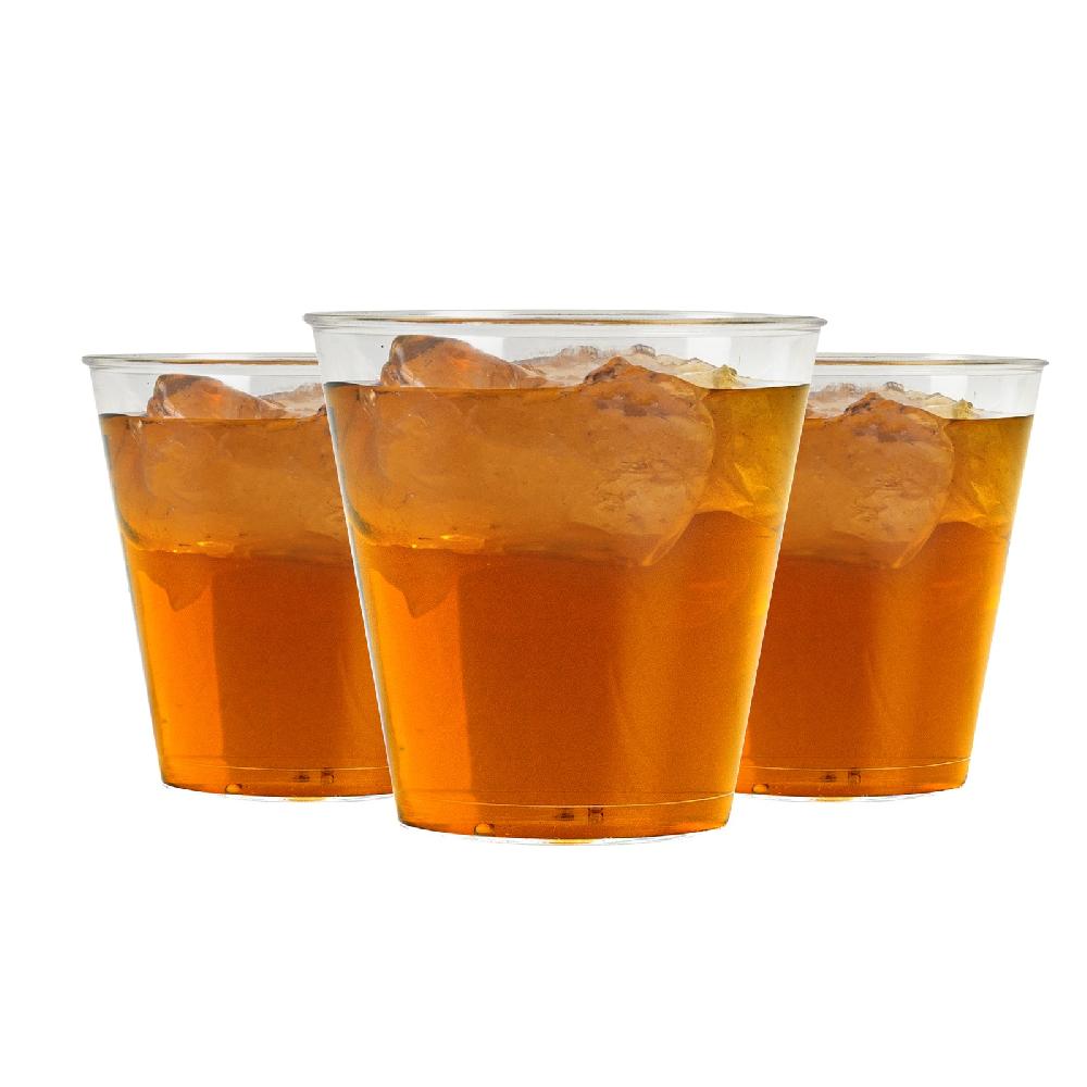 restaurantware Chef 101 2 oz Clear Plastic Whiskey Glass - 2" x 2" x 2" - 500 count box