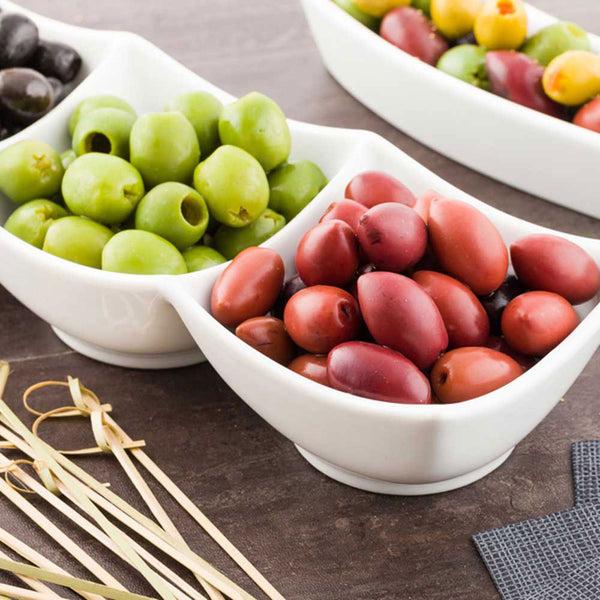 Restaurantware Chef 101 24 Oz Square White Porcelain Cocktail Bowl Set - 14 3/4" X 3 3/4" X 2 1/4" - 1 Count Box
