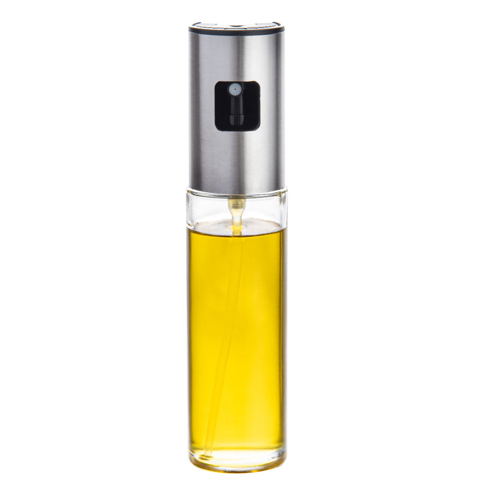 restaurantware Chef 101 3 oz Glass Oil Sprayer - 1 3/4" x 1 3/4" x 7 1/4" - 1 count box