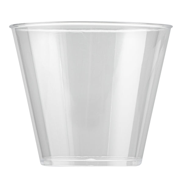 Restaurantware Chef 101 5 Oz Clear Plastic Tumbler - 2 3/4" X 2 3/4" X 2 1/4" - 500 Count Box