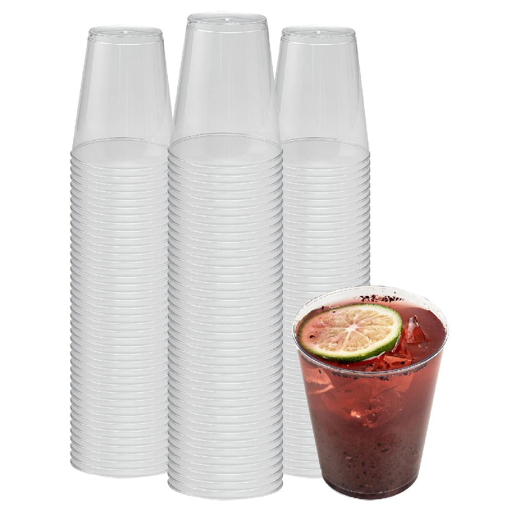 restaurantware Chef 101 7 oz Clear Plastic Tumbler - 2 3/4" x 2 3/4" x 3 1/4" - 500 count box