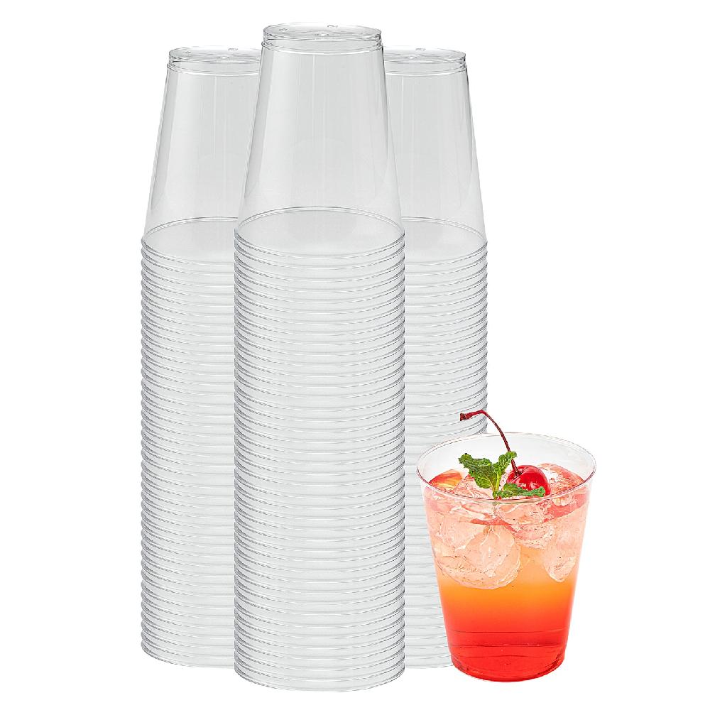 restaurantware Chef 101 8 oz Clear Plastic Tumbler - 3" x 3" x 3 1/4" - 500 count box