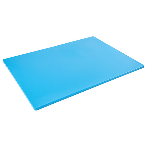 Restaurantware Chef 101 Blue Plastic Cutting Board - 24" X 18" - 10 Count Box