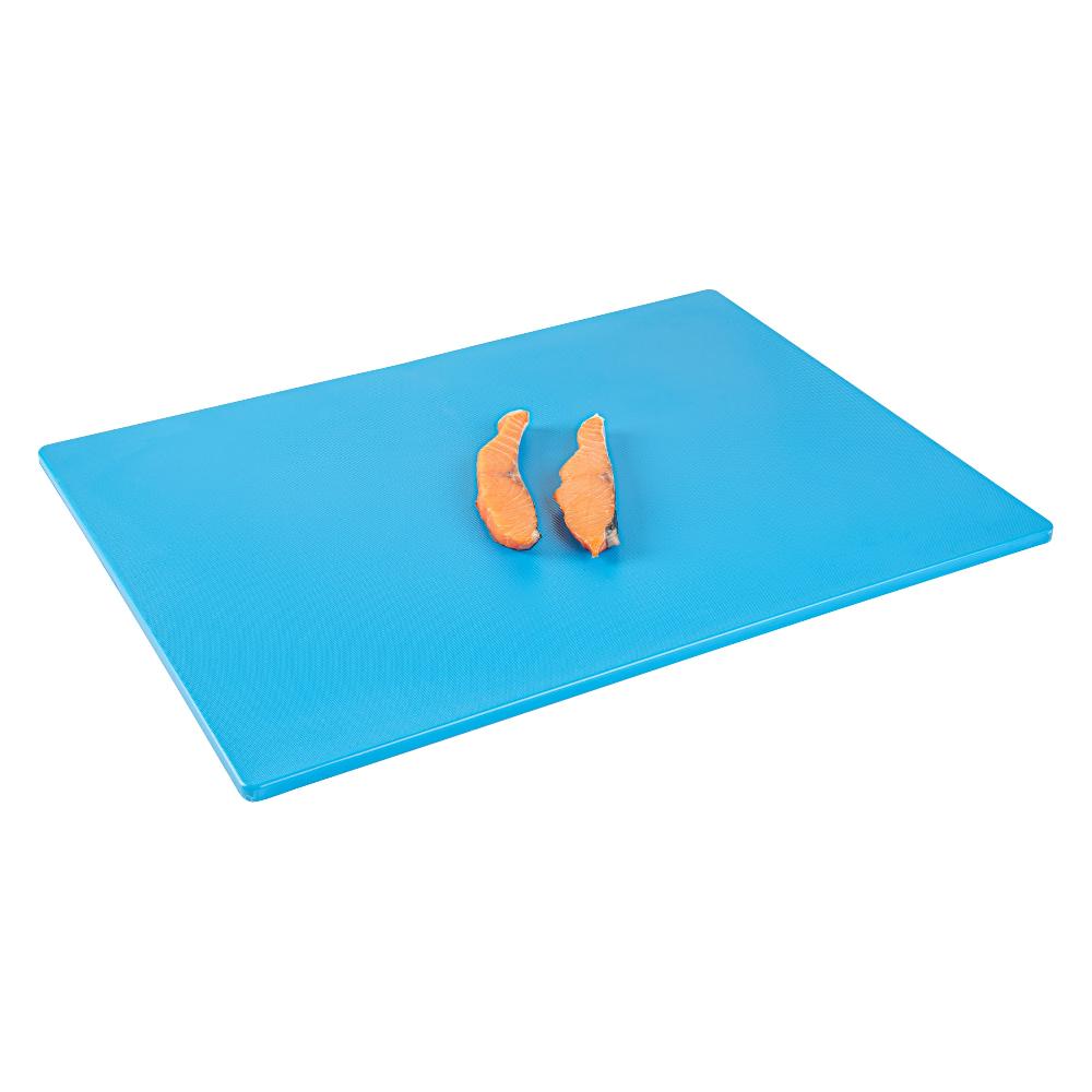 restaurantware Chef 101 Blue Plastic Cutting Board - 24" x 18" - 10 count box