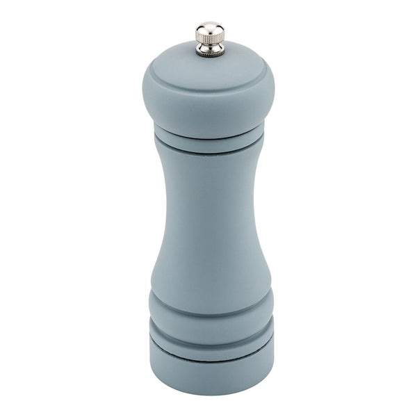 Restaurantware Chef 101 Classic French Gray Wood Pepper Mill - Soft Touch - 2" X 2" X 6" - 1 Count Box