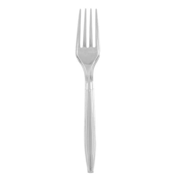 Restaurantware Chef 101 Clear Plastic Fork - 7" X 1" X 1/2" - 250 Count Box