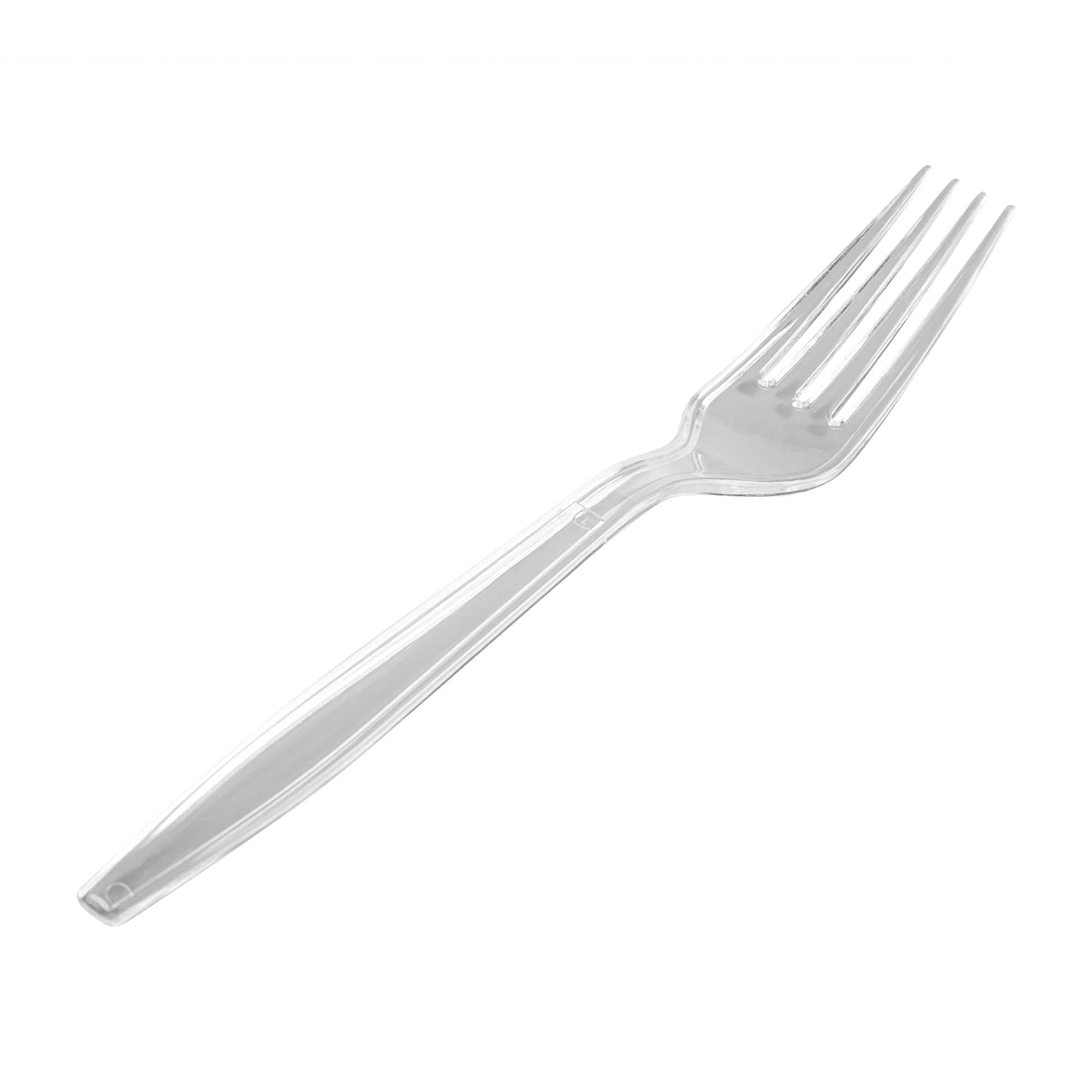 restaurantware Chef 101 Clear Plastic Fork - 7" x 1" x 1/2" - 250 count box