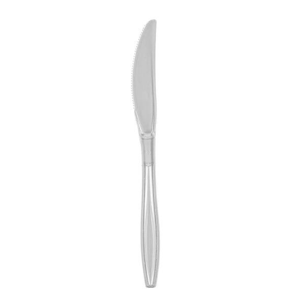 Restaurantware Chef 101 Clear Plastic Knife - 7 1/4" X 3/4" - 250 Count Box